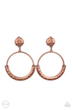 Paparazzi "Rustic Horizons" Copper Clip On Earrings Paparazzi Jewelry