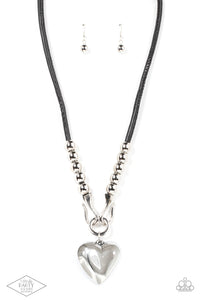 Paparazzi "Forbidden Love" Black Necklace & Earring Set Paparazzi Jewelry