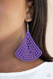 Paparazzi "Fan To Fan" Purple Earrings Paparazzi Jewelry
