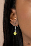Paparazzi "Aura Allure" Yellow Necklace & Earring Set Paparazzi Jewelry