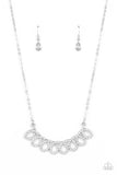 Paparazzi "Timeless Trimmings" White Necklace & Earring Set Paparazzi Jewelry