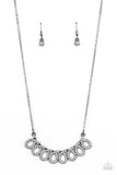 Paparazzi "Timeless Trimmings" Black Necklace & Earring Set Paparazzi Jewelry