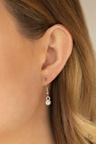 Paparazzi "VINTAGE Royale" White Necklace & Earring Set Paparazzi Jewelry