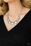 Paparazzi "Keeping It RELIC" Silver Necklace & Earring Set Paparazzi Jewelry