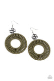 Paparazzi "Totally Basket Case" Green Earrings Paparazzi Jewelry