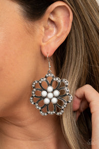 Paparazzi "Dazzling Dewdrops" White Earrings Paparazzi Jewelry