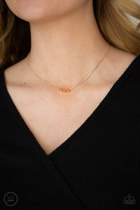 Paparazzi "Dynamically Dainty" Copper Choker Necklace & Earring Set Paparazzi Jewelry