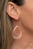 Paparazzi "Outrageously Opulent" Copper Earrings Paparazzi Jewelry