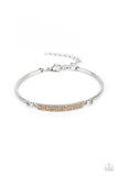 Paparazzi "Showy Sparkle" Brown Bracelet Paparazzi Jewelry