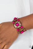 Paparazzi "Island Adventure" Pink Bracelet Paparazzi Jewelry