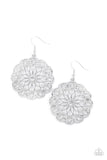 Paparazzi "Posy Proposal" White Earrings Paparazzi Jewelry