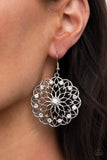 Paparazzi "Posy Proposal" White Earrings Paparazzi Jewelry