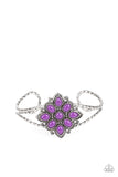 Paparazzi "Happily Ever APPLIQUE" Purple Bracelet Paparazzi Jewelry