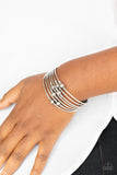 Paparazzi "Industrial Intricacies" Silver Bracelet Paparazzi Jewelry