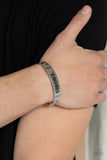 Paparazzi "Conquer Your Fears" Silver Mens Bracelet Paparazzi Jewelry