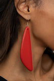 Paparazzi "Scuba Dream" Red Earrings Paparazzi Jewelry