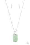 Paparazzi "Fundamentally Funky" Green Necklace & Earring Set Paparazzi Jewelry