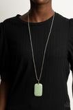 Paparazzi "Fundamentally Funky" Green Necklace & Earring Set Paparazzi Jewelry