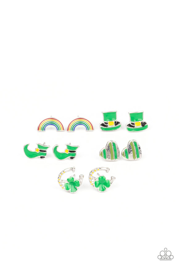 Girl's Starlet Shimmer 10 for 10 354XX St. Patricks Post Earrings Paparazzi Jewelry