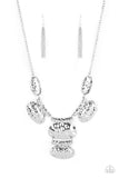 Paparazzi "Gallery Relic" Silver Necklace & Earring Set Paparazzi Jewelry