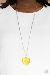 Paparazzi "Warmhearted Glow" Yellow Necklace & Earring Set Paparazzi Jewelry