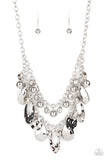 Paparazzi "Extra Exhilarating" Silver Necklace & Earring Set Paparazzi Jewelry