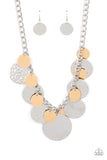 Paparazzi "Industrial Grade Glamour" Silver Necklace & Earring Set Paparazzi Jewelry