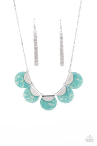 Paparazzi "Mermaid Oasis" Blue Necklace & Earring Set Paparazzi Jewelry