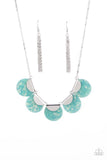 Paparazzi "Mermaid Oasis" Blue Necklace & Earring Set Paparazzi Jewelry