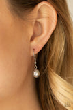 Paparazzi "Commanding Composure" Silver Necklace & Earring Set Paparazzi Jewelry