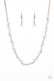 Paparazzi "Incredibly Iridescent" Rose Gold OIL SPILL Necklace & Earring Set Paparazzi Jewelry