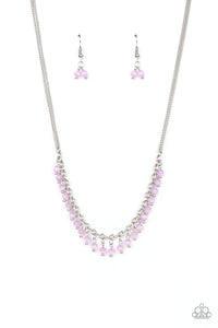 Paparazzi "Dew A Double Take" Purple Necklace & Earring Set Paparazzi Jewelry