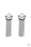 Paparazzi "Opal Oracle" White Post Earrings Paparazzi Jewelry