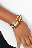 Paparazzi "Belongs In The Wild" Gold Bracelet Paparazzi Jewelry