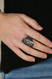 Paparazzi "Open Fire" Black Ring Paparazzi Jewelry