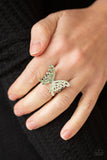 Paparazzi "Butterfly Orchard” Green Ring Paparazzi Jewelry