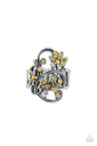 Paparazzi "Bouquet Toss" Yellow Ring Paparazzi Jewelry