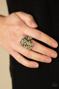 Paparazzi "Bouquet Toss" Yellow Ring Paparazzi Jewelry