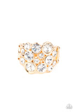 Paparazzi "Bubbling Bravado" Gold Ring Paparazzi Jewelry