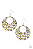 Paparazzi "Garden Garnish" Yellow Earrings Paparazzi Jewelry