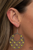 Paparazzi "Garden Garnish" Yellow Earrings Paparazzi Jewelry