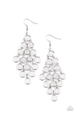 Paparazzi "With All Dew Respect" White Earrings Paparazzi Jewelry