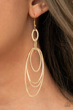 Paparazzi "Oval The Moon" Gold Earrings Paparazzi Jewelry