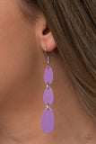 Paparazzi "Rainbow Drops" Purple Earrings Paparazzi Jewelry