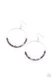 Paparazzi "Glimmering Go-Getter" Purple Oil Spill Earrings Paparazzi Jewelry