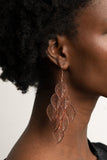 Paparazzi "Limitlessly Leafy" Copper Earrings Paparazzi Jewelry