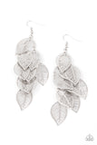Paparazzi "Limitlessly Leafy" Silver Earrings Paparazzi Jewelry