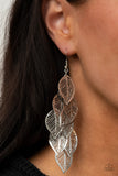 Paparazzi "Limitlessly Leafy" Silver Earrings Paparazzi Jewelry