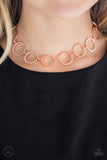 Paparazzi "Retro Metro" Copper Choker Necklace & Earring Set Paparazzi Jewelry