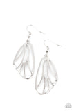 Paparazzi "Turn Into A Butterfly" Silver Earrings Paparazzi Jewelry